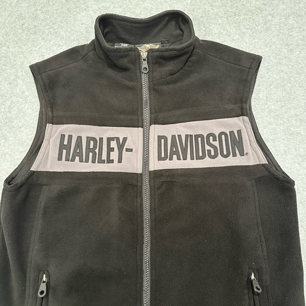 Harley-Davidson Black Vest Shield Logo - Picture 4 of 6